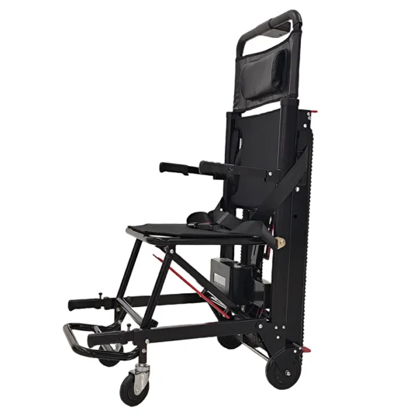 Portable Aluminum Stair-Climbing Wheelchair - Foldable Design, 169kg Capacity, Adjustable Climbing Angle for Seniors & Disabled - 图片 2