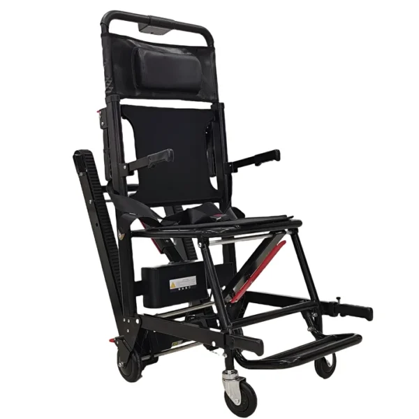 Portable Aluminum Stair-Climbing Wheelchair - Foldable Design, 169kg Capacity, Adjustable Climbing Angle for Seniors & Disabled - 图片 4