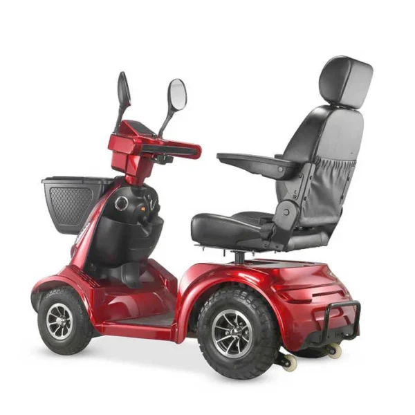 Portable Folding Electric Mobility Scooter for Adults - 330lbs Capacity, 25km Range, 4-Wheel Stability - 图片 2