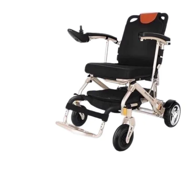 Compact Dual Brushless Motor Electric Wheelchair - 120kg Capacity, 12-20km Range, Foldable Design - 图片 2