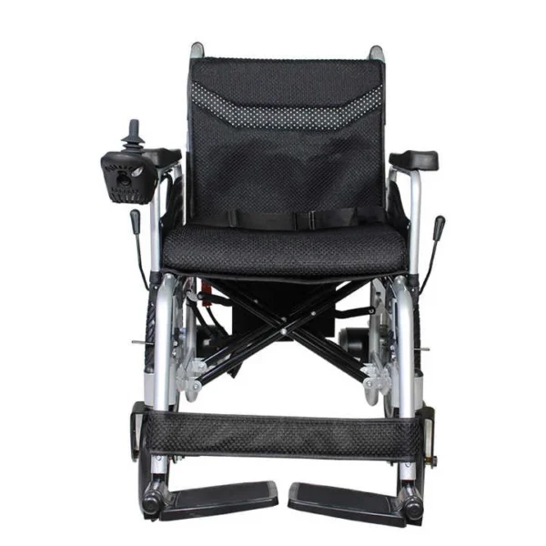 Multi-Functional Electric Wheelchair with Electromagnetic Brakes - 100kg Capacity, Reclining Backrest, Indoor/Outdoor Use - 图片 3
