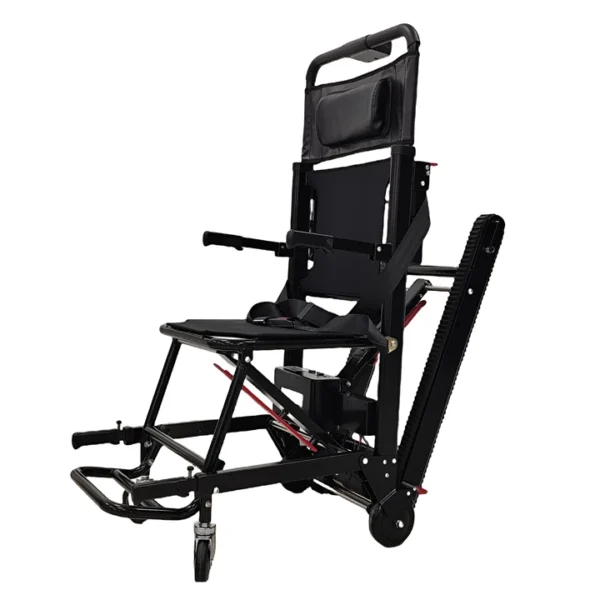 Portable Aluminum Stair-Climbing Wheelchair - Foldable Design, 169kg Capacity, Adjustable Climbing Angle for Seniors & Disabled - 图片 5