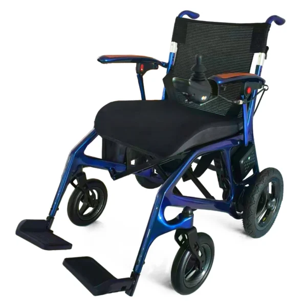 EXC-2021 Carbon Fiber Electric Folding Wheelchair - Ultra-Light 12kg, 15km Range, All-Terrain Mobility, 100kg Capacity - 图片 2