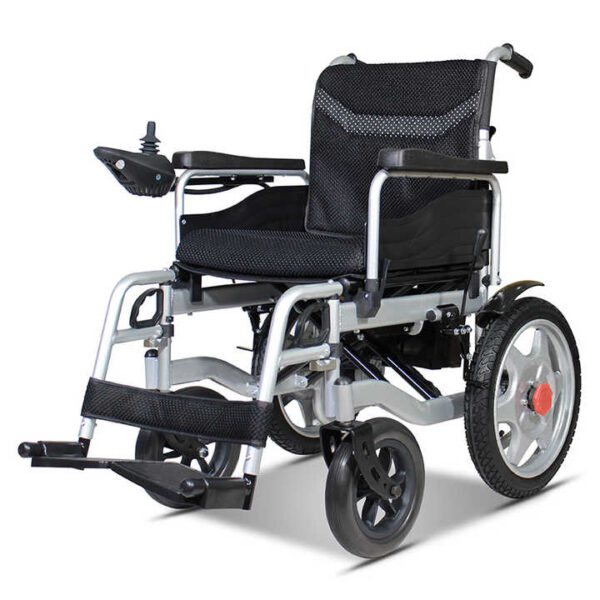 Commercial Carbon Steel Heavy-Duty Electric Wheelchair | Lightweight Foldable Mobility Solution with 20km Range