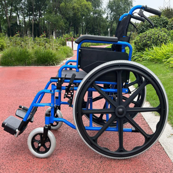 EXC-2011 Wholesale Portable Manual Wheelchairs – Lightweight, Foldable & Hospital-Grade for Elderly & Disabled - Image 3