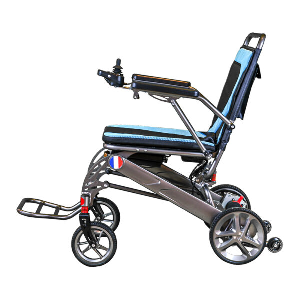 EXC-2026 Carbon Fibre And Megnisium Aluminum Alloy Frame Folding  Electric Wheelchairs with Lithium Battery