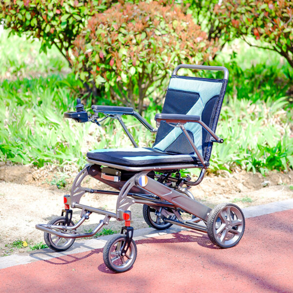 EXC-2026 Carbon Fibre And Megnisium Aluminum Alloy Frame Folding  Electric Wheelchairs with Lithium Battery
