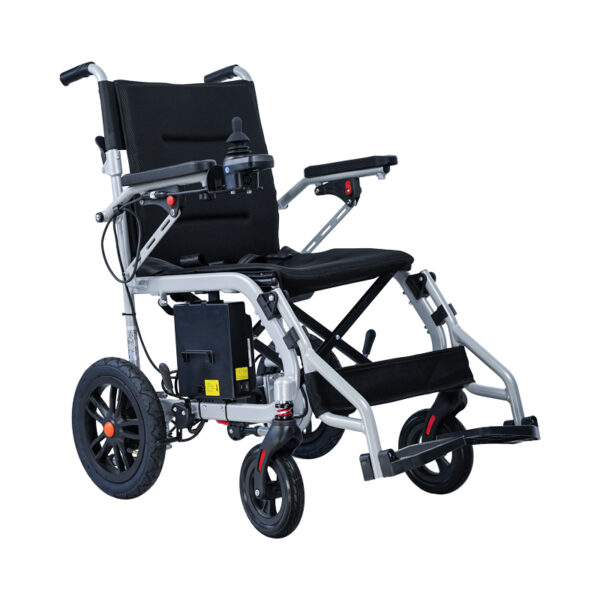EXC-2028 Lightweight Foldable Electric Wheelchair | Portable Motorized Chair 250W Brushless Motor