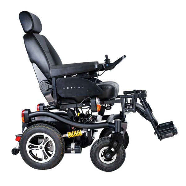 EXC-2029 Heavy-Duty Electric Wheelchair with All-Terrain Tank Wheels and 350W Motor Foldable Design 64AH Battery for Seniors & Disabled