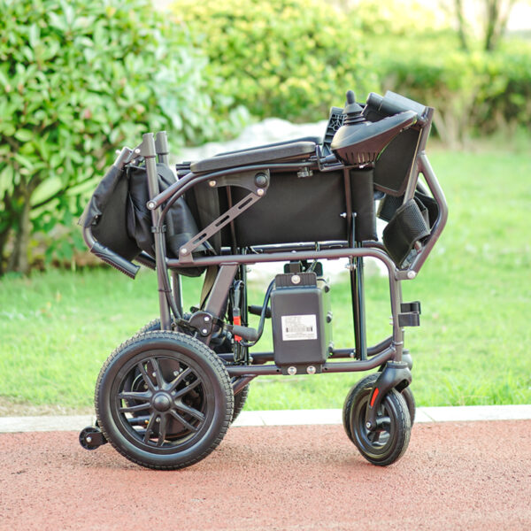 EXC-2027A Professional Folding Electric Wheelchair Brushless Motor Foldable Electric Wheelchair CE ISO7176 Intelligent Controller