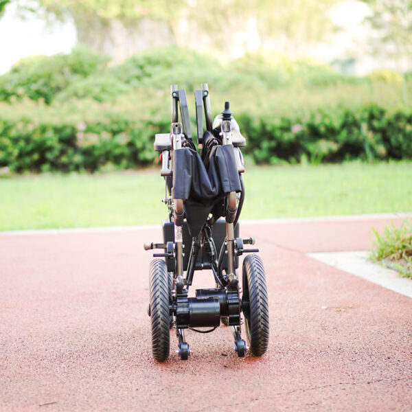 EXC-2027B CE-Certified Industrial Folding Electric Wheelchair: Dual 250W Brushed Motors 100kg Load 10km Range Mobility Aid for Disabled