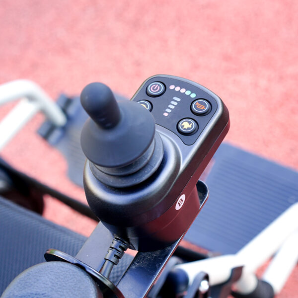 EXC-2028 Lightweight Foldable Electric Wheelchair with Brushless Motor Affordable Convenient Electric Wheelchair