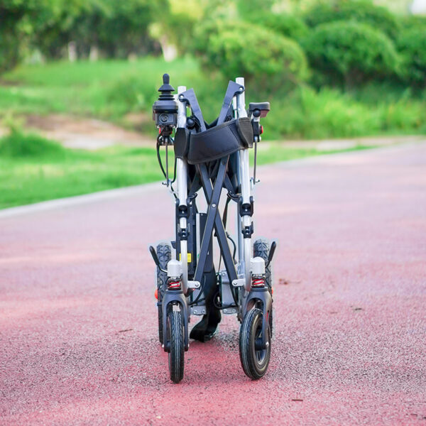 EXC-2028 Lightweight Foldable Electric Wheelchair with Brushless Motor Affordable Convenient Electric Wheelchair