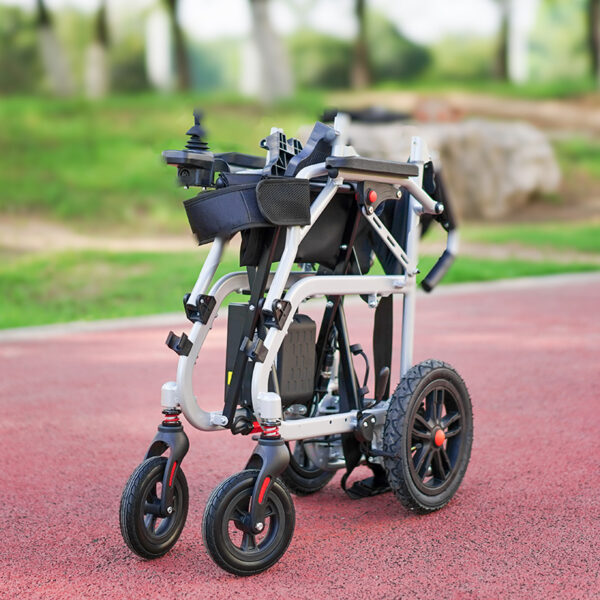 EXC-2028 Lightweight Foldable Electric Wheelchair with Brushless Motor Affordable Convenient Electric Wheelchair