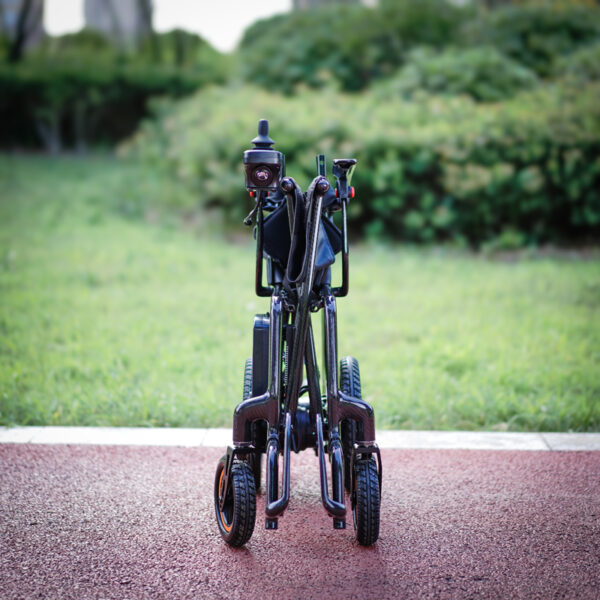 EXC-2025 Ultra-light Carbon Fiber Electric Folding Wheelchair Hospital Electr Wheelchair 4 Wheel All Terrain Wheelchair for the Disabled