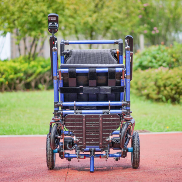 EXC-2022 Ultra-Light Foldable Electric Wheelchair for Adults - 2025 Model with Carbon Frame & Quiet Brushless Motor for Easy Travel