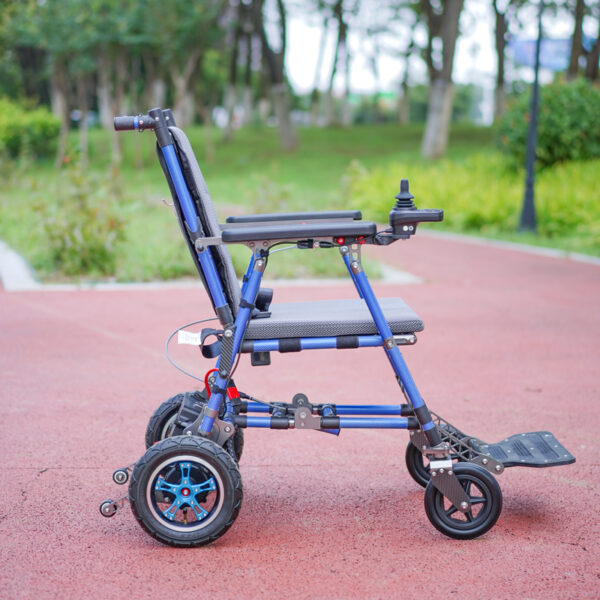 EXC-2022 Ultra-Light Foldable Electric Wheelchair for Adults - 2025 Model with Carbon Frame & Quiet Brushless Motor for Easy Travel