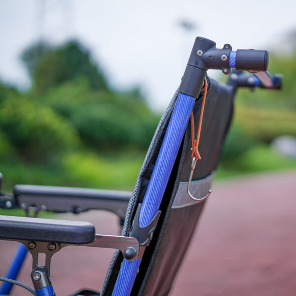 EXC-2022 Ultra-Light Foldable Electric Wheelchair for Adults - 2025 Model with Carbon Frame & Quiet Brushless Motor for Easy Travel