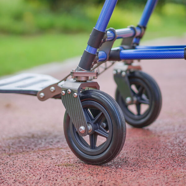 EXC-2022 Ultra-Light Foldable Electric Wheelchair for Adults - 2025 Model with Carbon Frame & Quiet Brushless Motor for Easy Travel