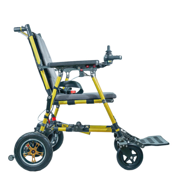 EXC-2022 Ultra-Light Foldable Electric Wheelchair for Adults - 2025 Model with Carbon Frame & Quiet Brushless Motor for Easy Travel