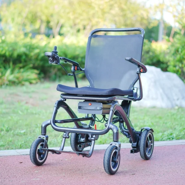 EXC-2024 13.5kg Carbon Fiber Electric Wheelchair, 20KM Range, B2B All-Terrain Mobility Solution