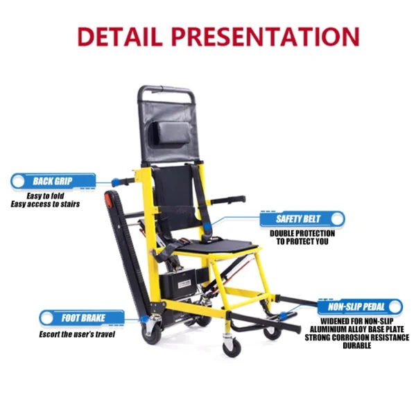 Excellent New Bestselling Customized Electric Staircase Climbing Wheelchair Stair Chair Lift for Handicapped Climbing Stair EXC-3001