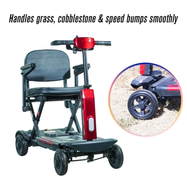 Automatic folding mobility scooter