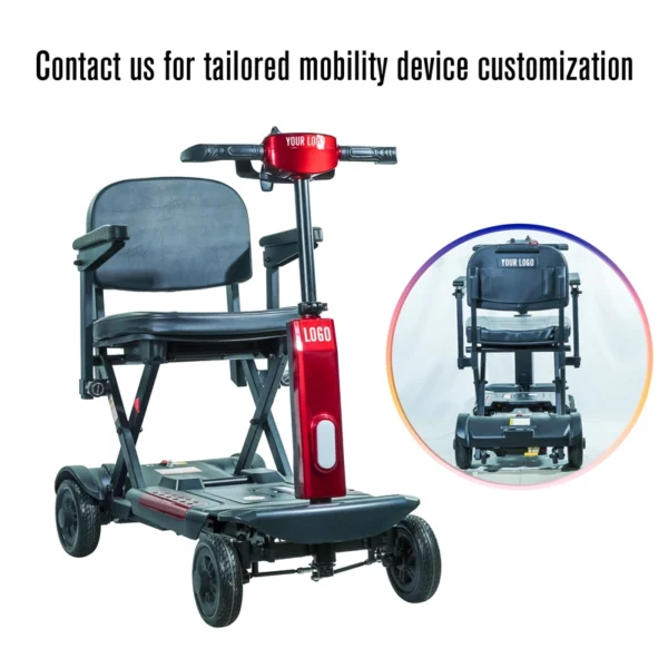 Auto Folding Mobility Scooter Lightweight CE ISO Approved