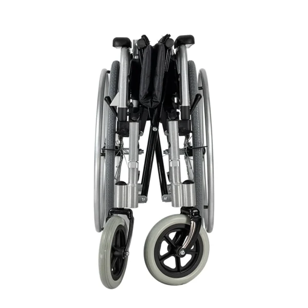 EXC-2007 foldable manual wheelchair compact folded size 83×35×69cm