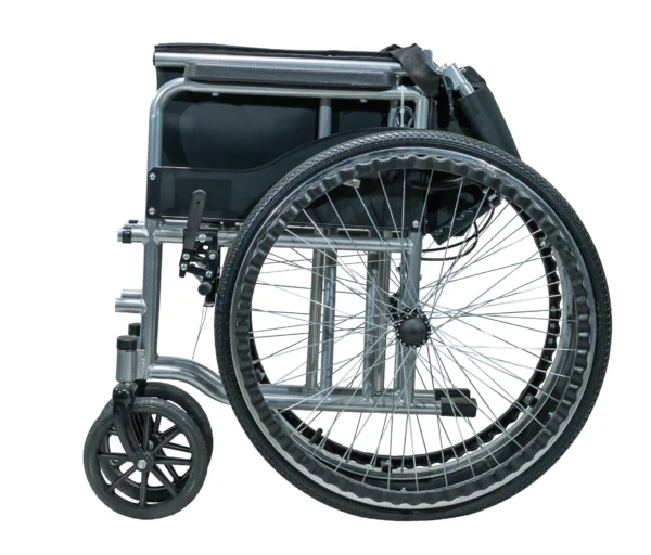 EXC-2010 foldable manual wheelchair compact folded size 85×29.5×72cm