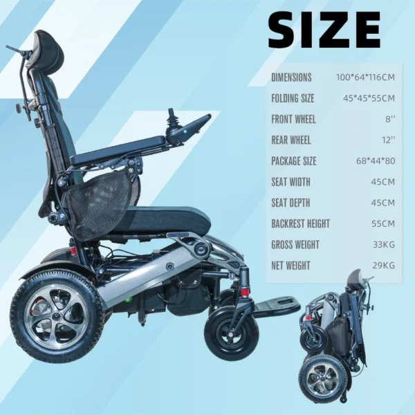 EXC-2030 specifications and folded size