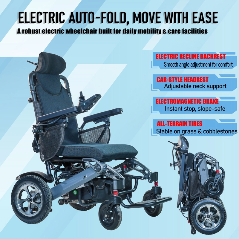 One-Touch Electric Folding Carbon Fiber Wheelchair | Airline-Approved Travel Mobility