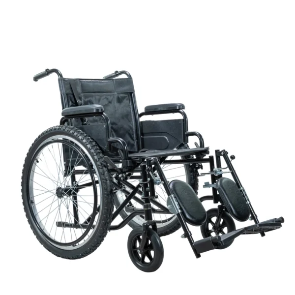 Ergonomic Oxford cloth seat and blow-molded armrests of EXC-2012 manual wheelchair